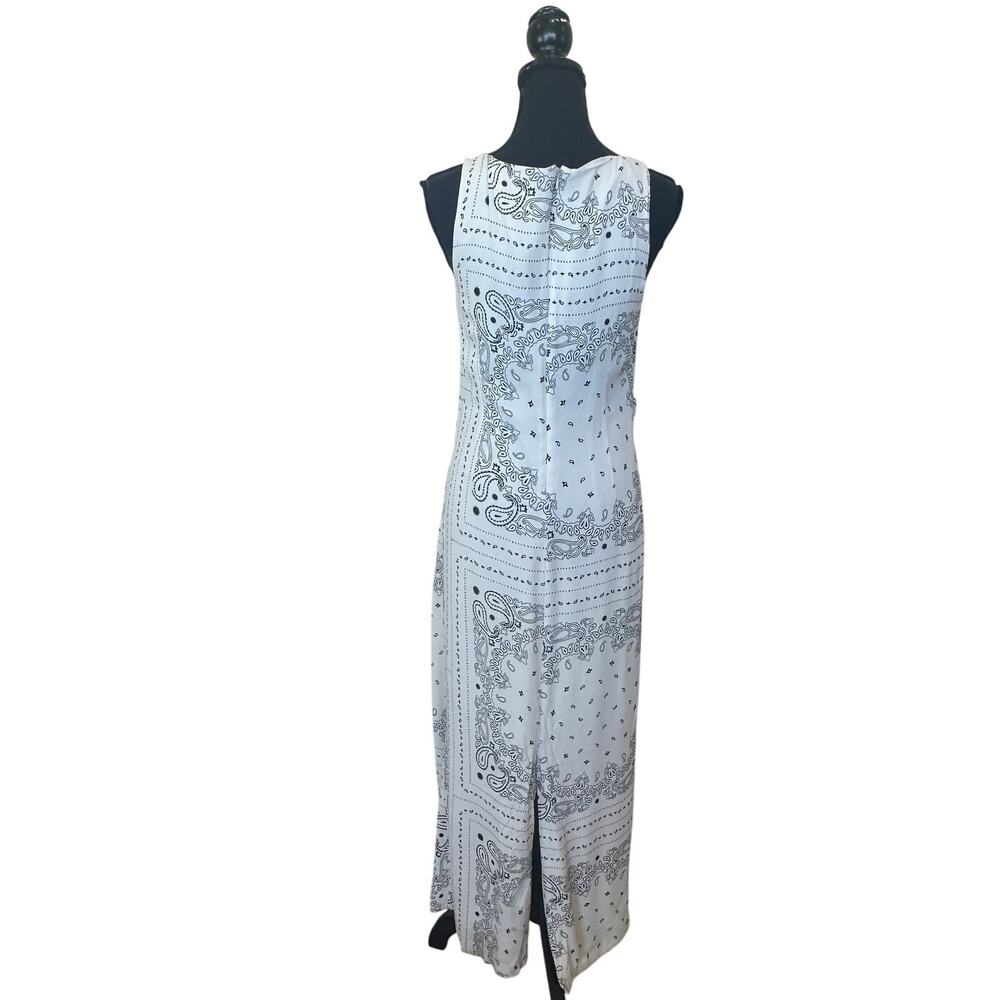 Third Form White Bandana Maxi Dress SIZE 8 Ruched Sheath Gown Designer $300 - Picture 13 of 16